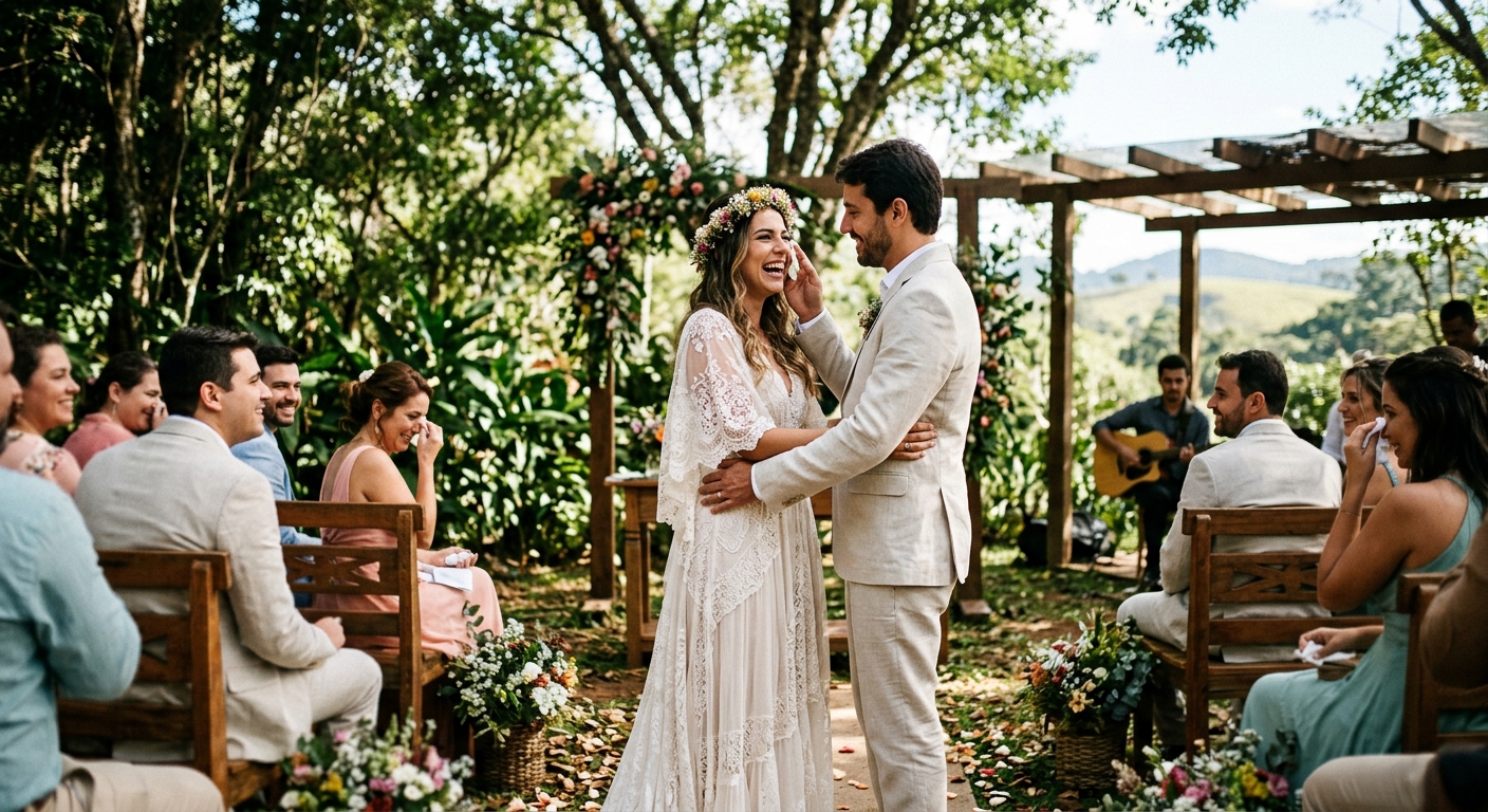 Fotos de casamento ao ar livre: cuidados e vantagens da fotografia